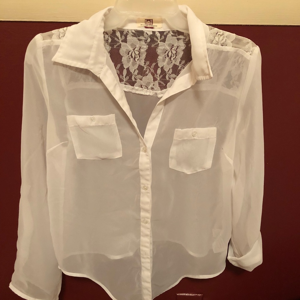 White Sheer Blouse